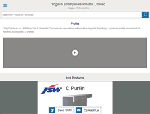 Tablet Screenshot of nagpursteel.com